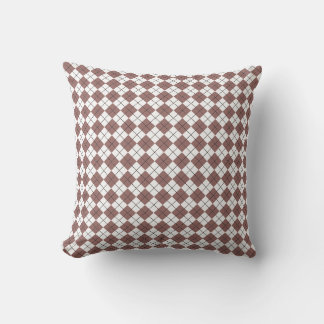 Almofada Red Brown Terracotta e White Checkyle