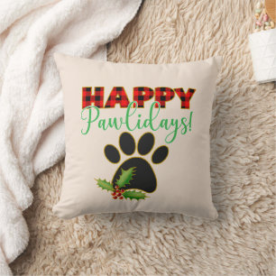 Almofada Red Buffalo Xadrez Paw Imprimir Natal