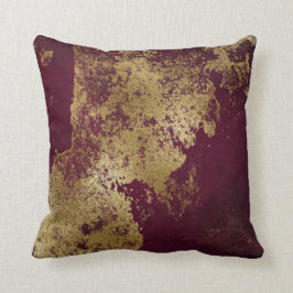 Almofada Red Burgundy - Vip Dourado Grungente