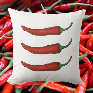Almofada Red Chili Chili Pepper Hot Spicy Mexicano Chili