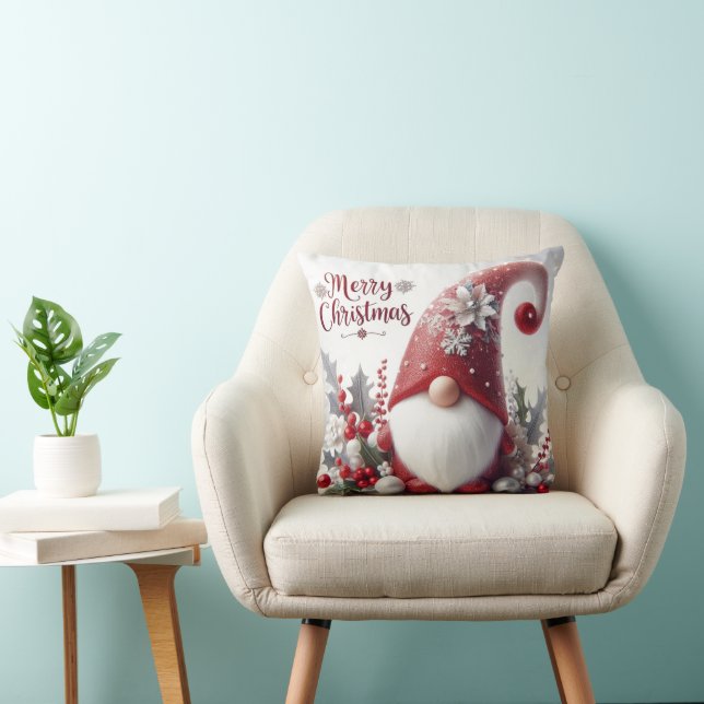 Almofada Red Christmas Gnomo (Cadeira)