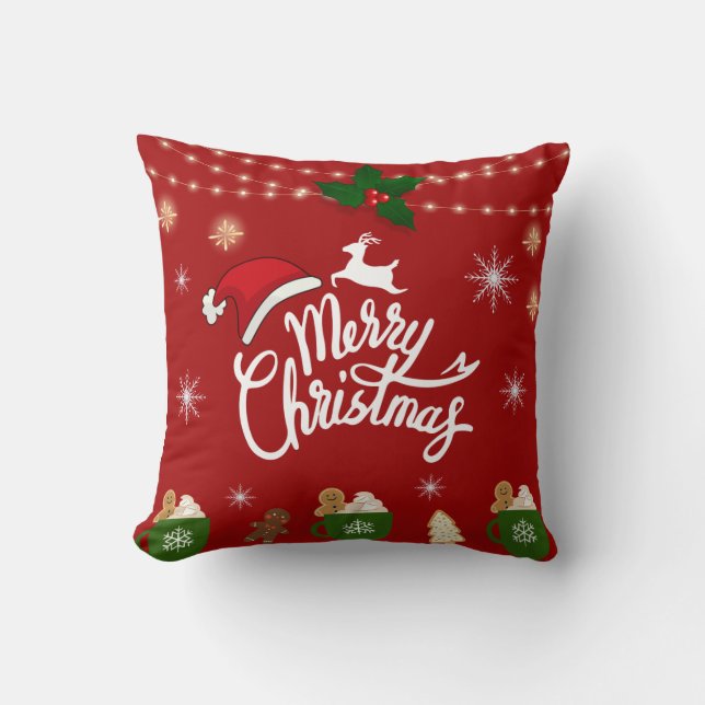 Almofada red christmas pillow (Frente)