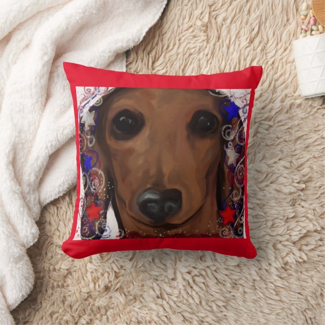 Almofada Red Dachshund (Cobertor)