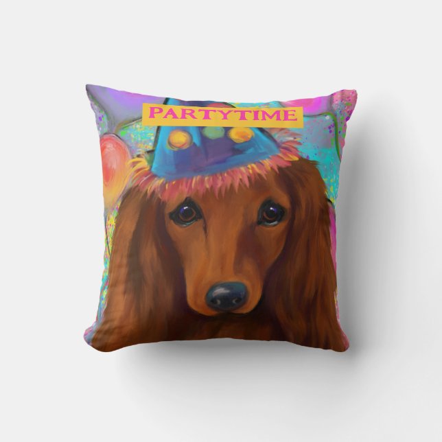 ALMOFADA RED DACHSHUND (Frente)