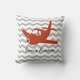 Almofada Red e Cinzas de avião