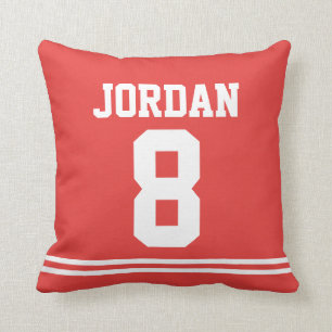 Almofada Red Football Jersey com Número