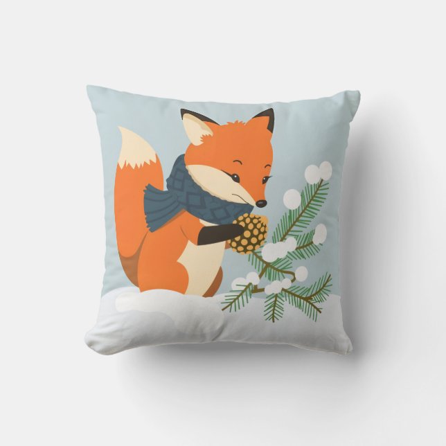Almofada Red Fox Christmas fun (Frente)