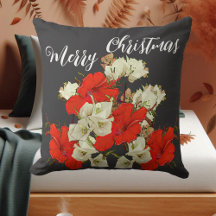 Red Garden Hibiscus Felry Christmas Floral Blooms