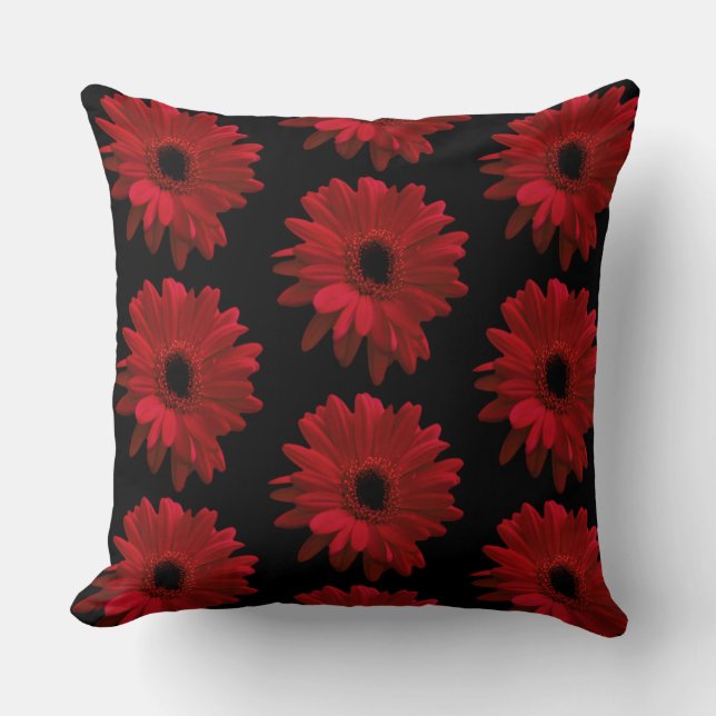 Almofada Red Gerbera Daisy (Frente)