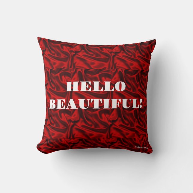 Almofada Red Hello Beaulinda Travesseiro decorativo (Frente)