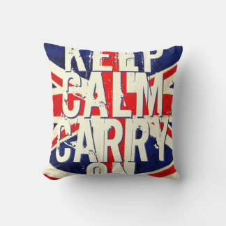 Almofada Red KEEP CALM E CONTINUAR NO Travesseiro DO REINO