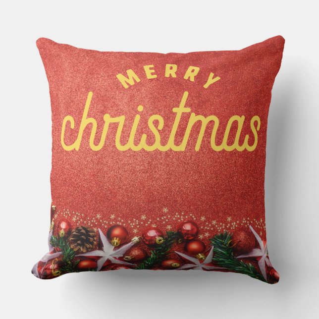 Almofada Red Merry Christmas (Frente)
