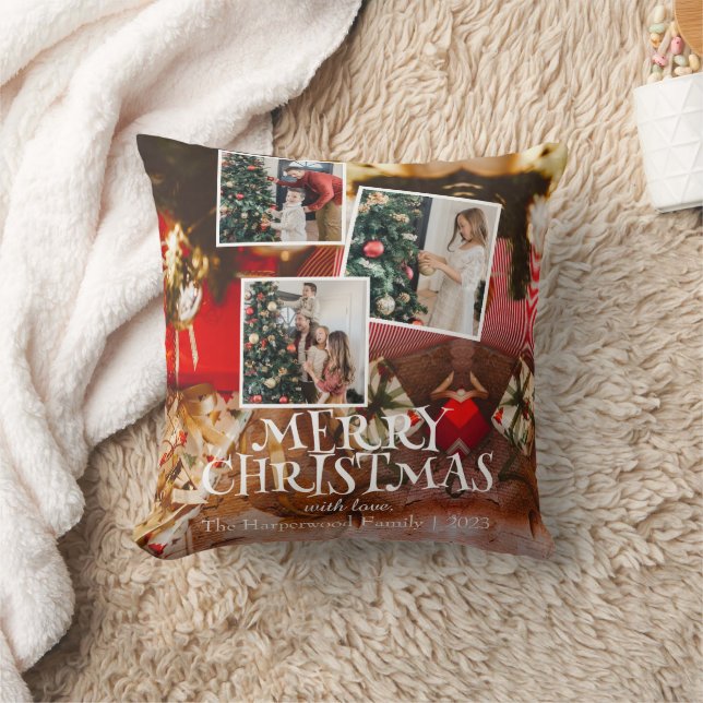 Almofada Red Modern elegante, natal personalizado (Cobertor)