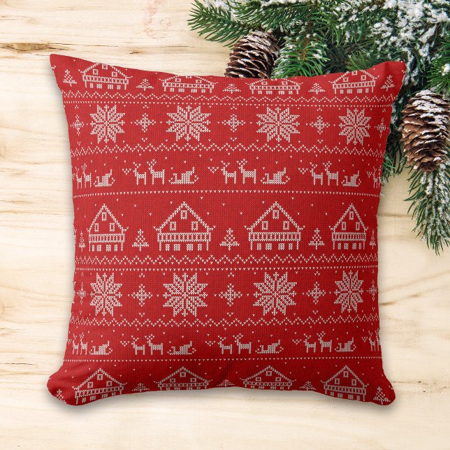 Almofada Red Nordic Style Sweet Home Christmas (Criador carregado)