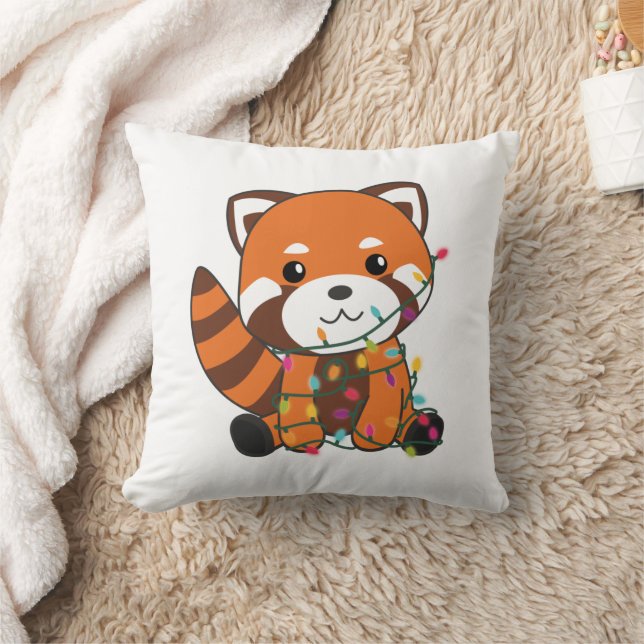 Almofada Red Panda Christmas Snow Winter Animais Pandas (Cobertor)