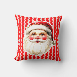 Almofada Red Retro Santa Claus Ric Natal
