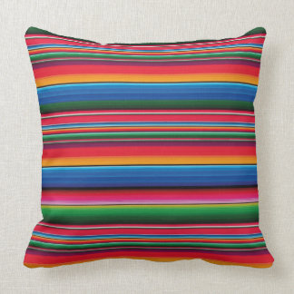 Almofada Red serape saltillo traditional mexican blanket