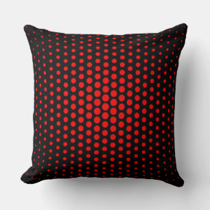 Almofada Red Techno Dots Modern Black