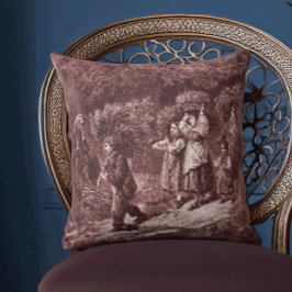 Almofada Red Toile Swiss Tradicional em Valais