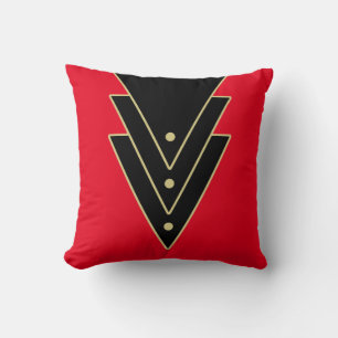 Almofada Red Tuxedo Modern Art Deco