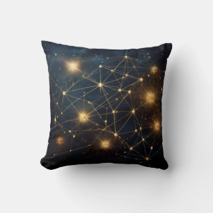 Almofada Rede Cosmic Ouro Star