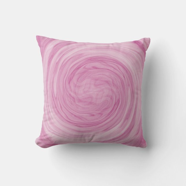 Almofada Redemoinho Rosa Pastel Bonito (Frente)