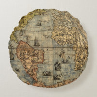 1565 Mapa Antigo do Mundo de Forlani Cartografia V