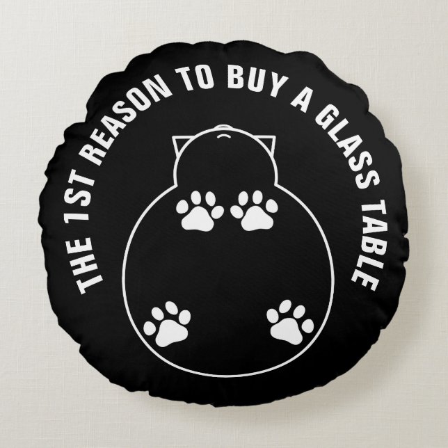 Almofada Redonda 1rua para comprar de uma mesa de vidro (Frente)