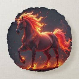 Almofada Redonda „2026 – Das Jahr des Feuerpferds“6