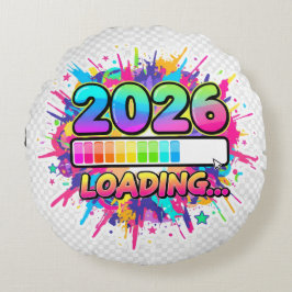 Almofada Redonda 2026 Loading... Progress Bar Sticker