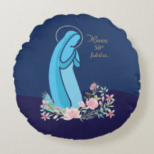 50º Aniversário da Vida Religiosa Nun Pink Flower