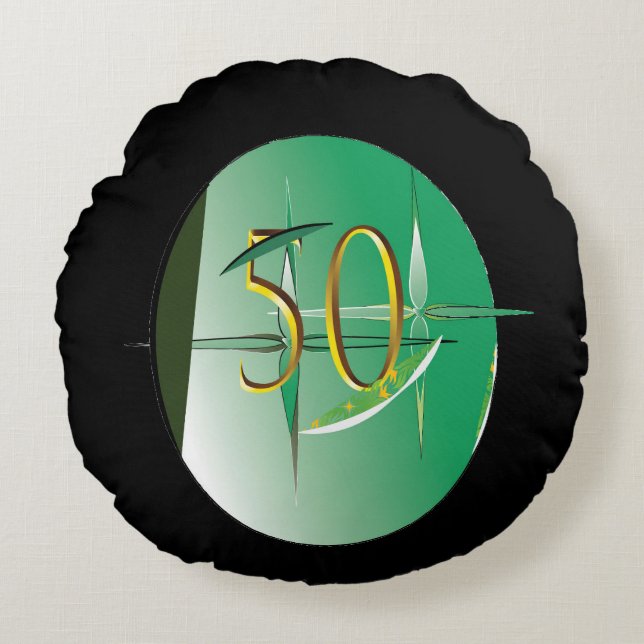 Almofada Redonda 50º Travesseiro redondo (Frente)