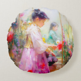 Almofada Redonda A Beleza das Flores