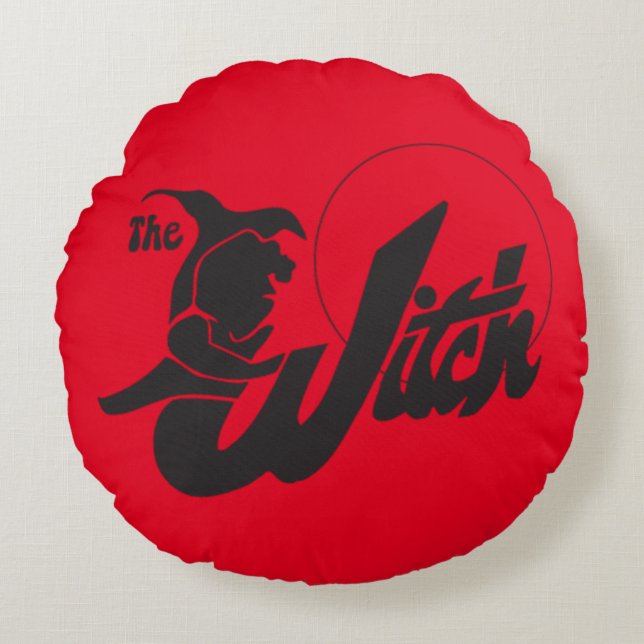 Almofada Redonda A Bruxa (Frente)