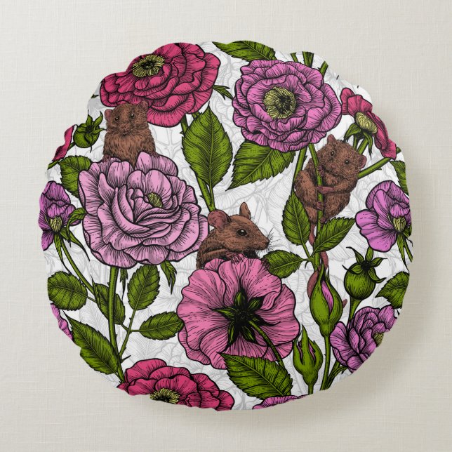 Almofada Redonda A festa dos ratos (Frente)