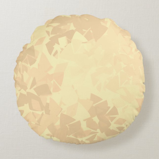 Almofada Redonda A legância do vidro quebrado (Frente)