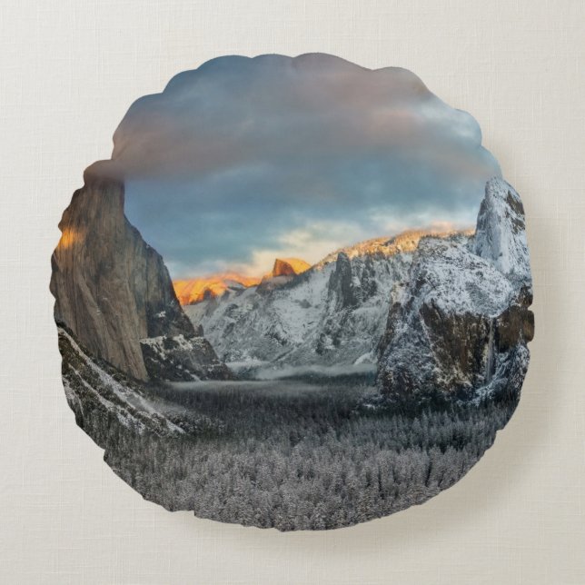 Almofada Redonda A marca do inverno (Frente)