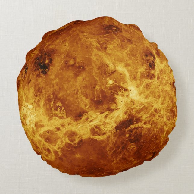 Almofada Redonda A superfície de Venus (Verso)