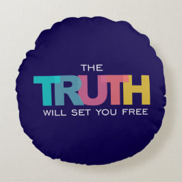 Almofada Redonda A Verdade te libertará