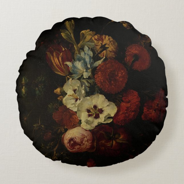 Almofada Redonda A vida com flores (Frente)