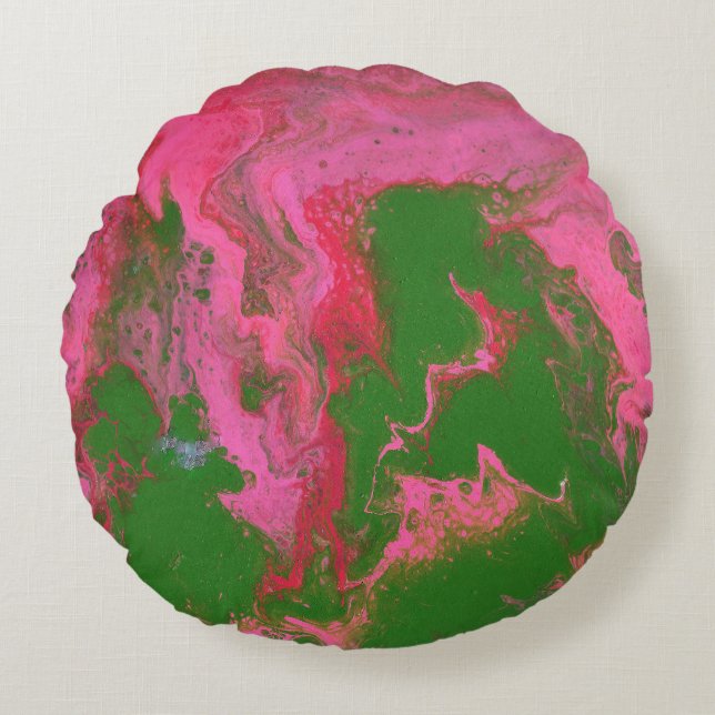 Almofada Redonda Abigail 1 Abstrato Travesseiro louco (Frente)