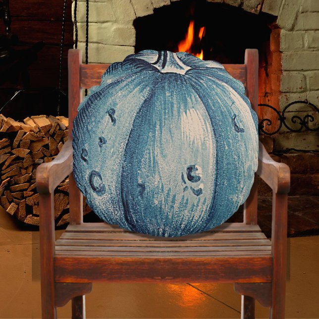 Almofada Redonda Abóbora-Cinza-branca outono outono Abóbora-se Abób (Criador carregado)