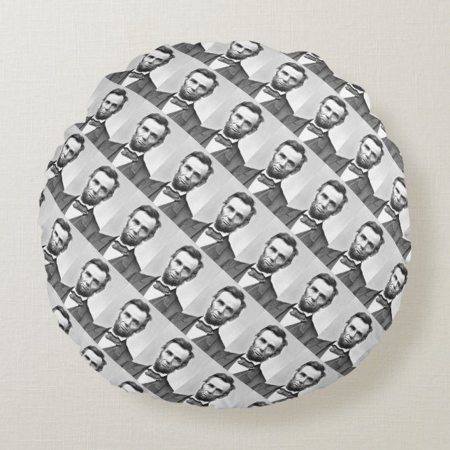 Almofada Redonda Abraham Lincoln (Frente)