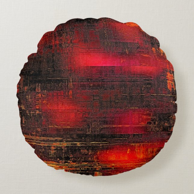 Almofada Redonda Abstract old background or faded grunge texture. W (Frente)