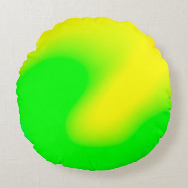 Almofada Redonda Abstract rainbow soft cloud background in pastel c (Frente)