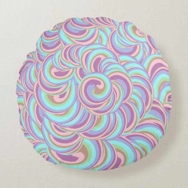 Almofada Redonda Abstratado (Frente)