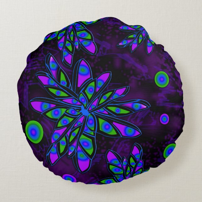 Almofada Redonda Abstrato (Verso)