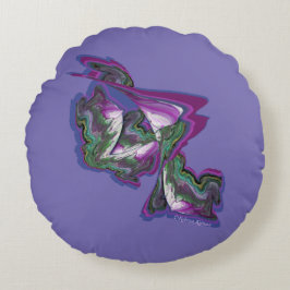 Almofada Redonda Abstrato Art