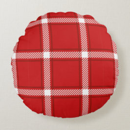 Almofada Redonda Abstrato de padrão quadrado sem costura design