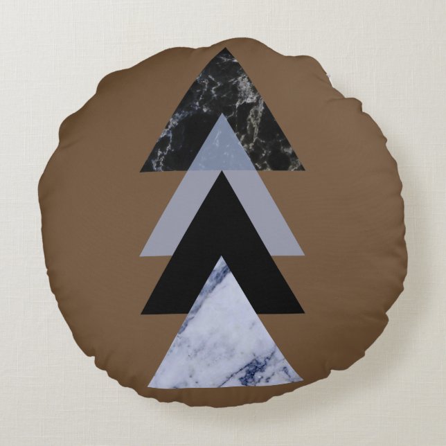 Almofada Redonda Abstrato escandinava #883 (Verso)